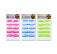 Mini round storage containers 10 piece set