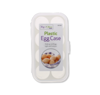 8-egg clear plastic storage box with secure lid