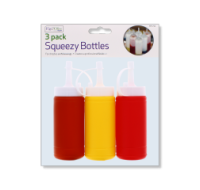 Rysons Squeezy Sauce Bottles 3 Pack for wholesale use