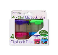 Rysons Mini Clip Lock Food Tubs 4 x 62ml