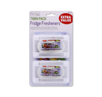 Twin pack fridge odour absorbers for eliminating smells