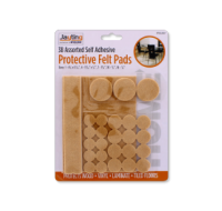 Rysons Assorted Self-Adhesive Felt Floor Protector Pads 38 Pack