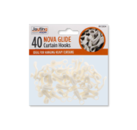 Nova Glide Curtain Hooks 40 Pack