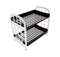 Two-tier plastic shelving unit by Rysons
