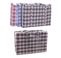 Large reusable shopper bags in various colours