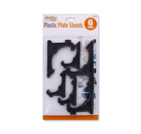 Rysons Foldable Clear Plastic Plate Stands 6 Pack