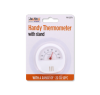 Compact fridge and room thermometer with stand