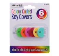Six colour coded key covers in a multi-pack deal