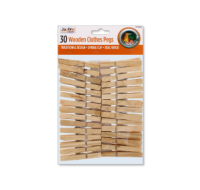 Rysons Wooden Clothes Pegs 30 Pack