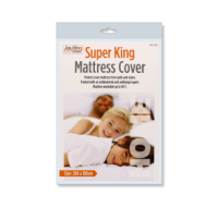 White super king size mattress cover