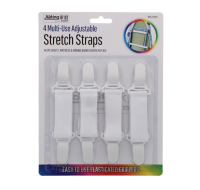 Multi Use Adjustable Stretch Straps 4 Pack by Rysons