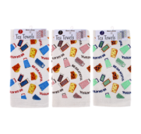 Rysons Velour Printed Tea Towel with attractive design