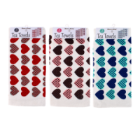 Rysons velour printed tea towel for drying and cleaning