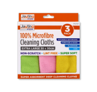 Rysons Microfibre Cleaning Cloths Extra Large 3 Pack 30x30cm