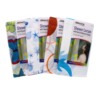 Rysons assorted printed PEVA shower curtains for wholesale trade