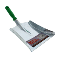 12-inch metal shovel with plastic grip