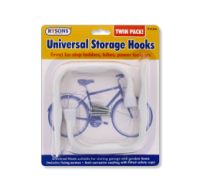 Twin pack of universal storage hooks for wholesale