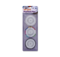 Rysons Pearl Pin Heads 120 Pack for sewing and crafts