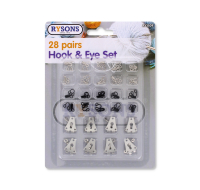Rysons 28 Pairs Hook And Eye Set for wholesale