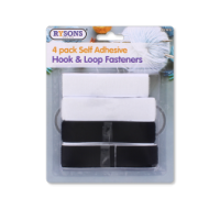 Self Adhesive Hook & Loop Fasteners 4 Pack
