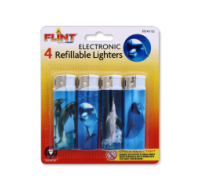 Rysons Electronic Dolphin Lighters 4 Pack