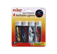 Rysons Electronic Lighters - Cars 4 Pack