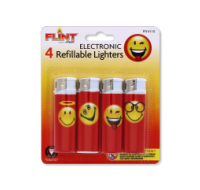 Emoji Electronic Lighters 4 Pack by Rysons