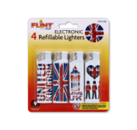 Rysons Electronic Lighters London 4 Pack