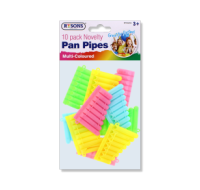 Rysons Novelty Multi-Coloured Pan Pipes 10 Pack