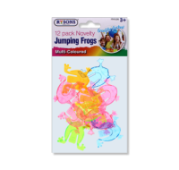 Rysons 12 Pack Novelty Jumping Frogs Assorted Colours
