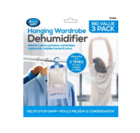 Rysons Unscented Hanging Wardrobe Dehumidifier 3 Pack