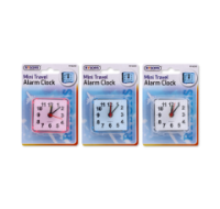 Rysons Mini Travel Alarm Clock in assorted colours
