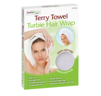 Assorted Colour Terry Towelling Hair Wraps