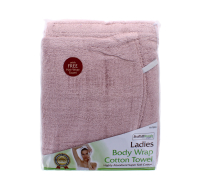 Rysons Ladies Lilac Cotton Body & Hair Wrap Towel