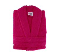 Rysons Cotton Bathrobe Unisex Fuchsia One-Size