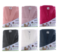 Rysons Cotton Unisex Bathrobe in 6 assorted colours