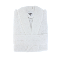 Rysons Cotton Bathrobe Unisex White for wholesale trade