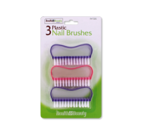 Rysons Pack of 3 Plastic Nail Cleaning Brushes