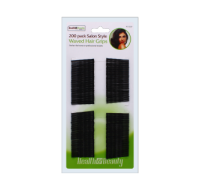 Rysons Waved Hair Grip 200 Pack Black