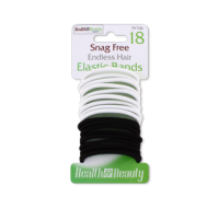 Rysons Snag-Free Hair Elastics Assorted 18 Pack