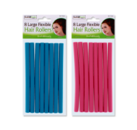 Rysons Large Flexible Hair Curlers 8 Pack Purple