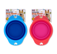 Rysons Collapsible Silicone Travel Dog Bowl with carabiner clip