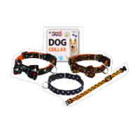 Dog Collar Adjustable in Assorted Design and Sizes Small/Medium/Large with Quick Release Buckle