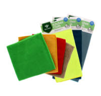 Assorted pack of 3 microfiber towels 30x30cm