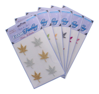 Assorted Foam Leaf Frenzy Scrapbook Stickers