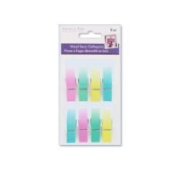 1.8 inch wood deco clothespins pastel ombre