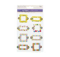 Tag Medley Chipboard Medley 8 Piece crafting