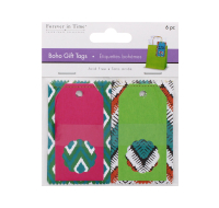 BOHO GIFT TAGS FLORAL 6 PACK