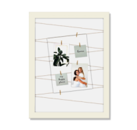 String Photo Frame Beige 40 x 50cm