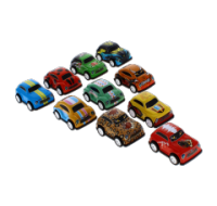 Assorted small sport pull back toy cars